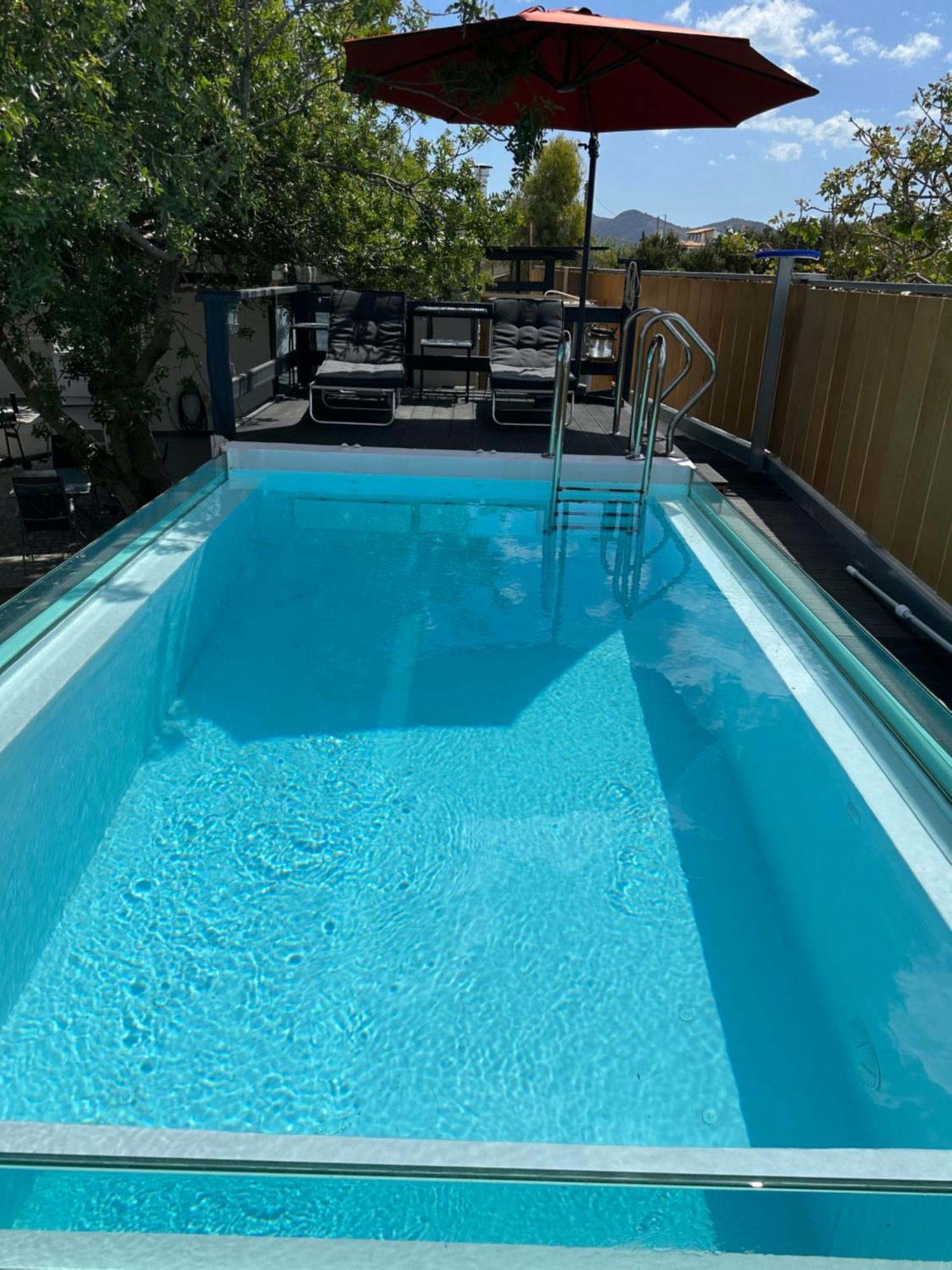 KhloiSolmar Aegina With Private Pool - Jacuzziアパートメント エクステリア 写真