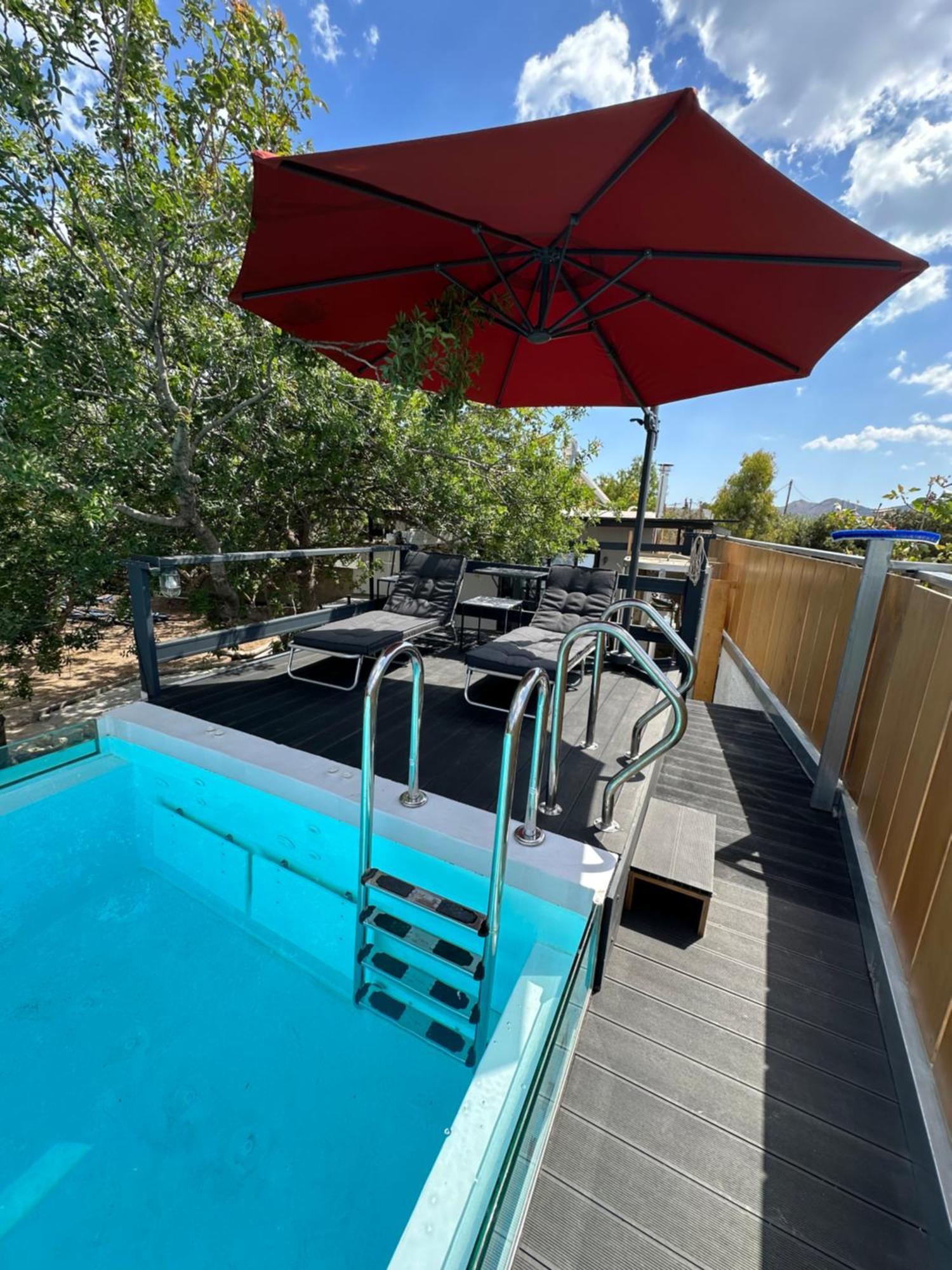 KhloiSolmar Aegina With Private Pool - Jacuzziアパートメント エクステリア 写真