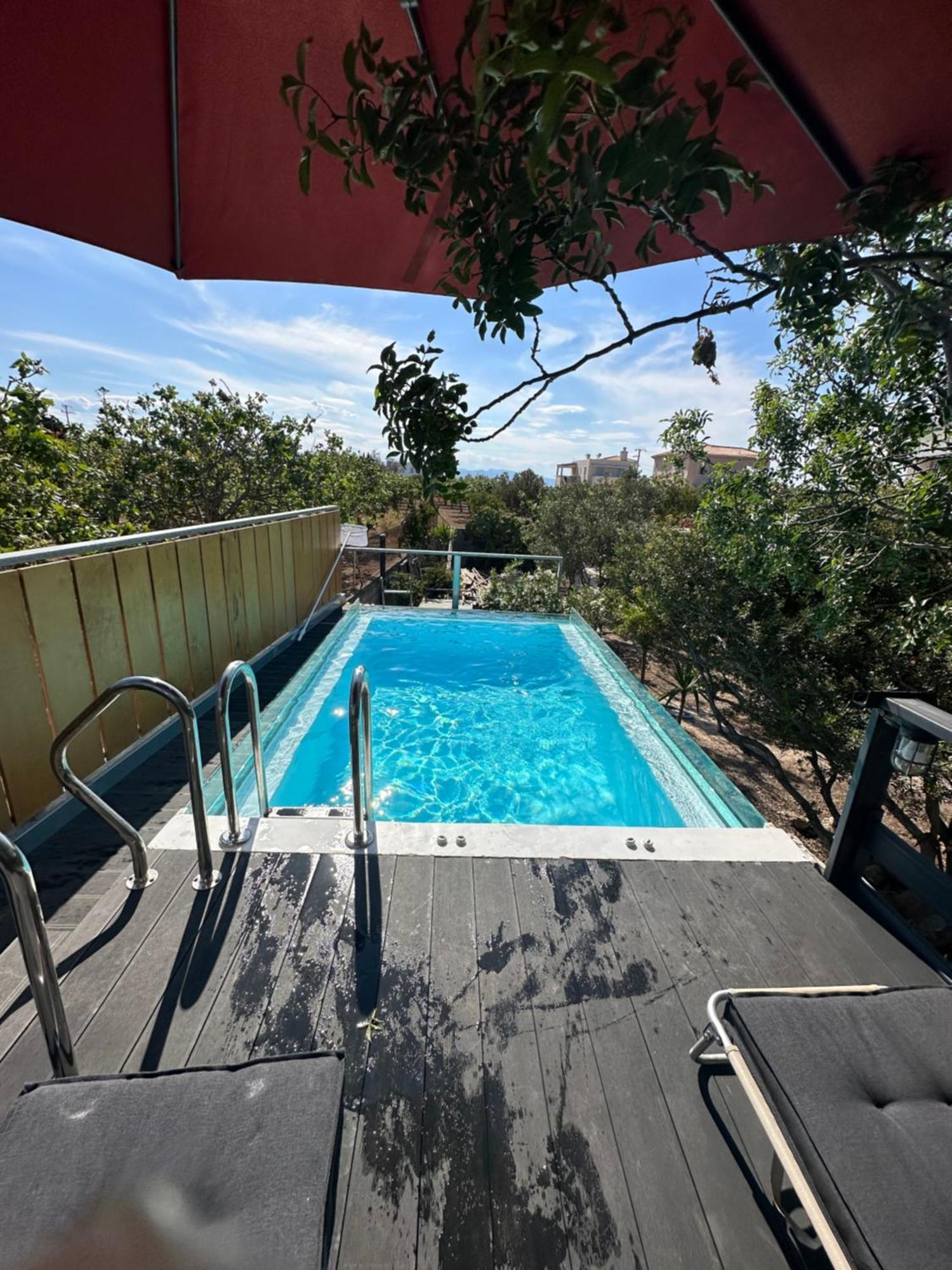 KhloiSolmar Aegina With Private Pool - Jacuzziアパートメント エクステリア 写真